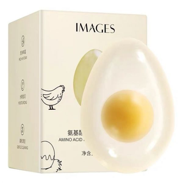 Soap for face and body Images Beauty Amino Acids Refreshing Cleansing Egg Soap 80gr